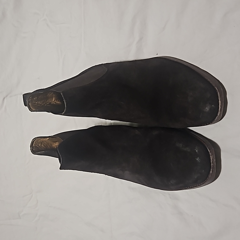 Men's Black Suede Leather Chelsea Boots